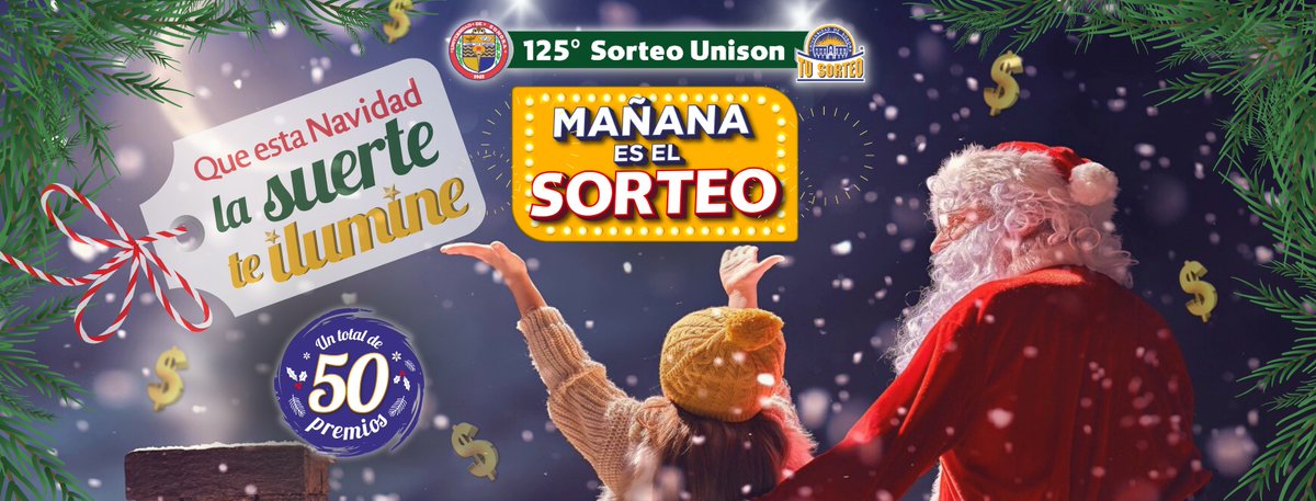 sorteosunison's tweet photo. Mañana conoceremos a los 50 afortunados ganadores
🍀
🎄𝑸𝒖𝒆 𝒆𝒔𝒕𝒂 𝑵𝒂𝒗𝒊𝒅𝒂𝒅 𝒍𝒂 𝒔𝒖𝒆𝒓𝒕𝒆 𝒕𝒆 𝒊𝒍𝒖𝒎𝒊𝒏𝒆🎄
#SomosTradición #TuSorteoUnison #Premios #Ganadores #SéUnGanador https://t.co/pILLjcoupX