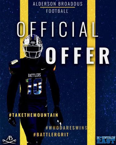 I am blessed to receive my first offer from Alderson Broaddus University! @CoachKindle @CoachAbelDHS