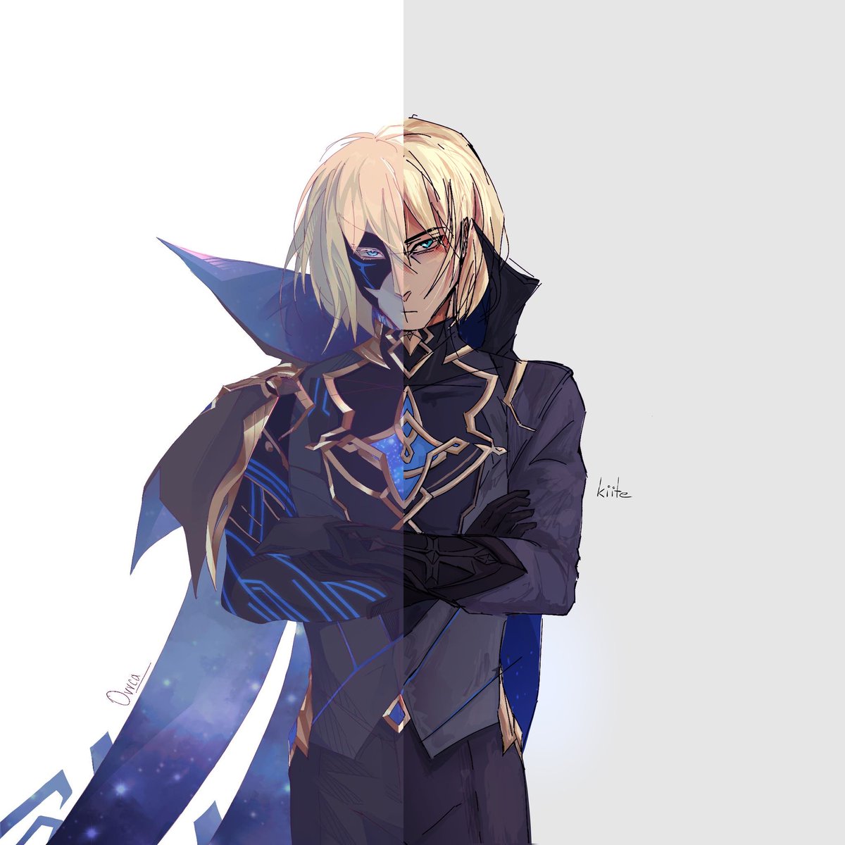 Split drawing trend with @__kiite__ 😌