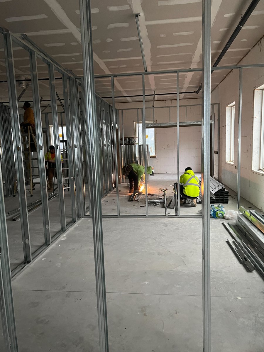 VAiSpine's tweet photo. Framing and HVAC is underway at our new location! More updates to come! https://t.co/8gOwhVvr1G