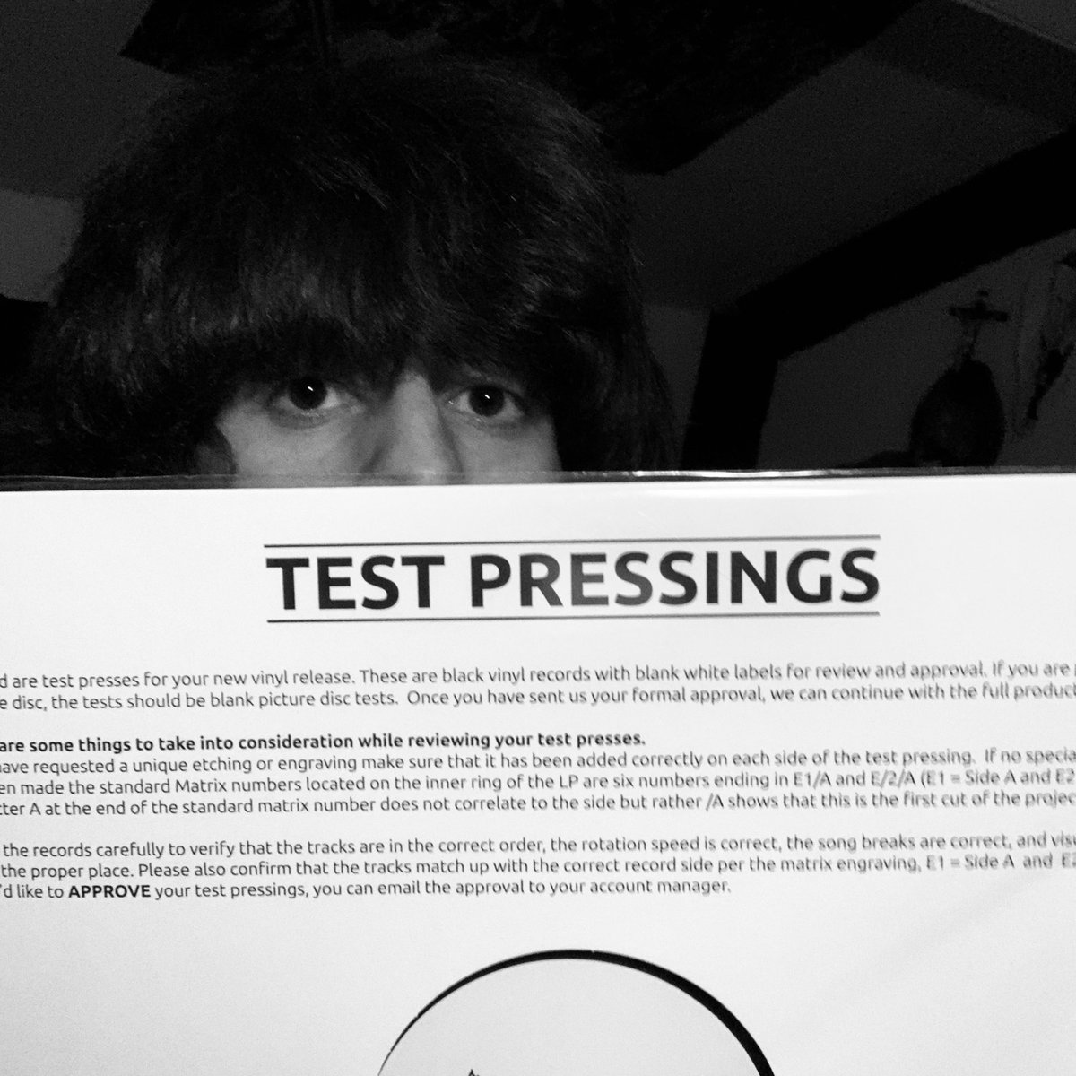 DreamMachineHQ's tweet photo. It’s that time of year again. 🎅🏻 More surprises in the new year. Hear songs off this and more tomorrow night at @districtlpool. It’s going to be a right old knees-up. #TestPressingEve #DebutAlbum #ThankGodForThat https://t.co/OlLsRudrwB
