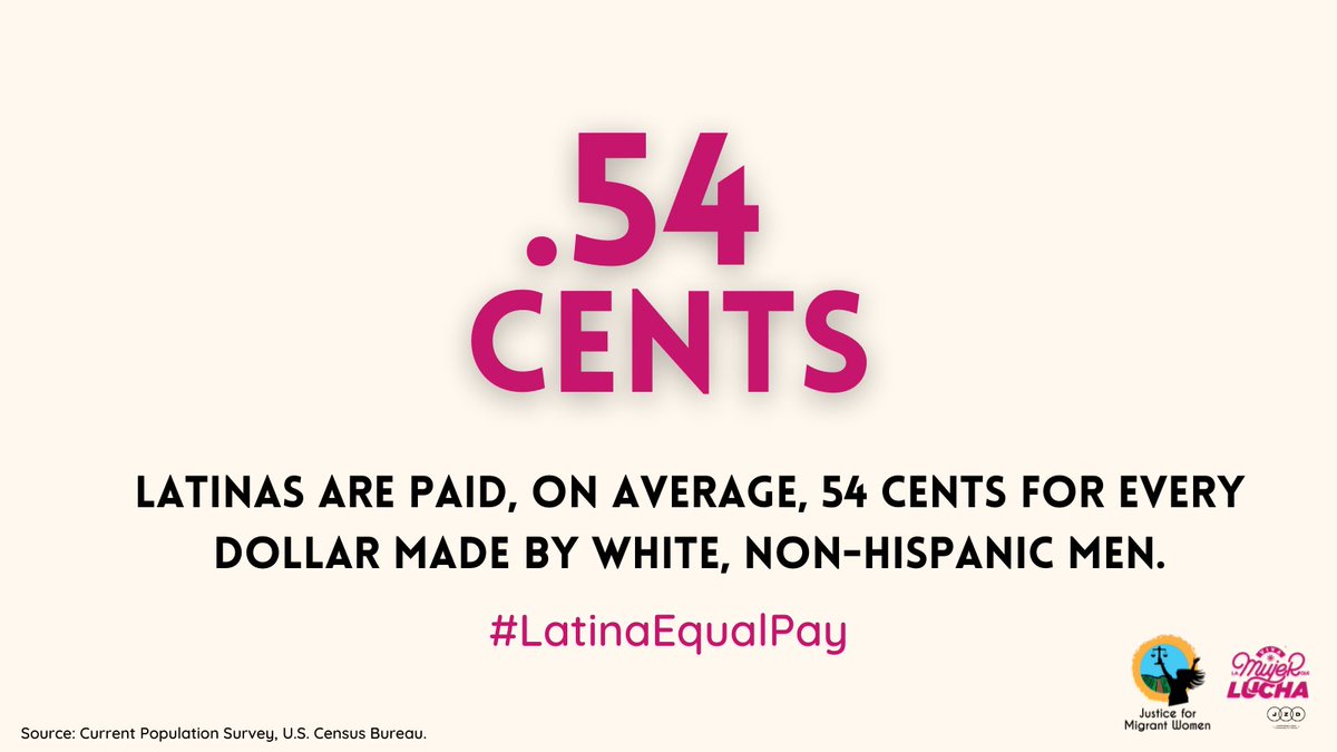 Dec. 8th is #LatinaEqualPay Day and I'm joining @mujerxsrising @EqualPay2dayOrg + partners for a National Summit on Capitol Hill. 
#LatinasCantWait for #EqualPay any longer. 
Learn more at justice4women.org/latina-equal-p…! 
TAG @mujerxsrising