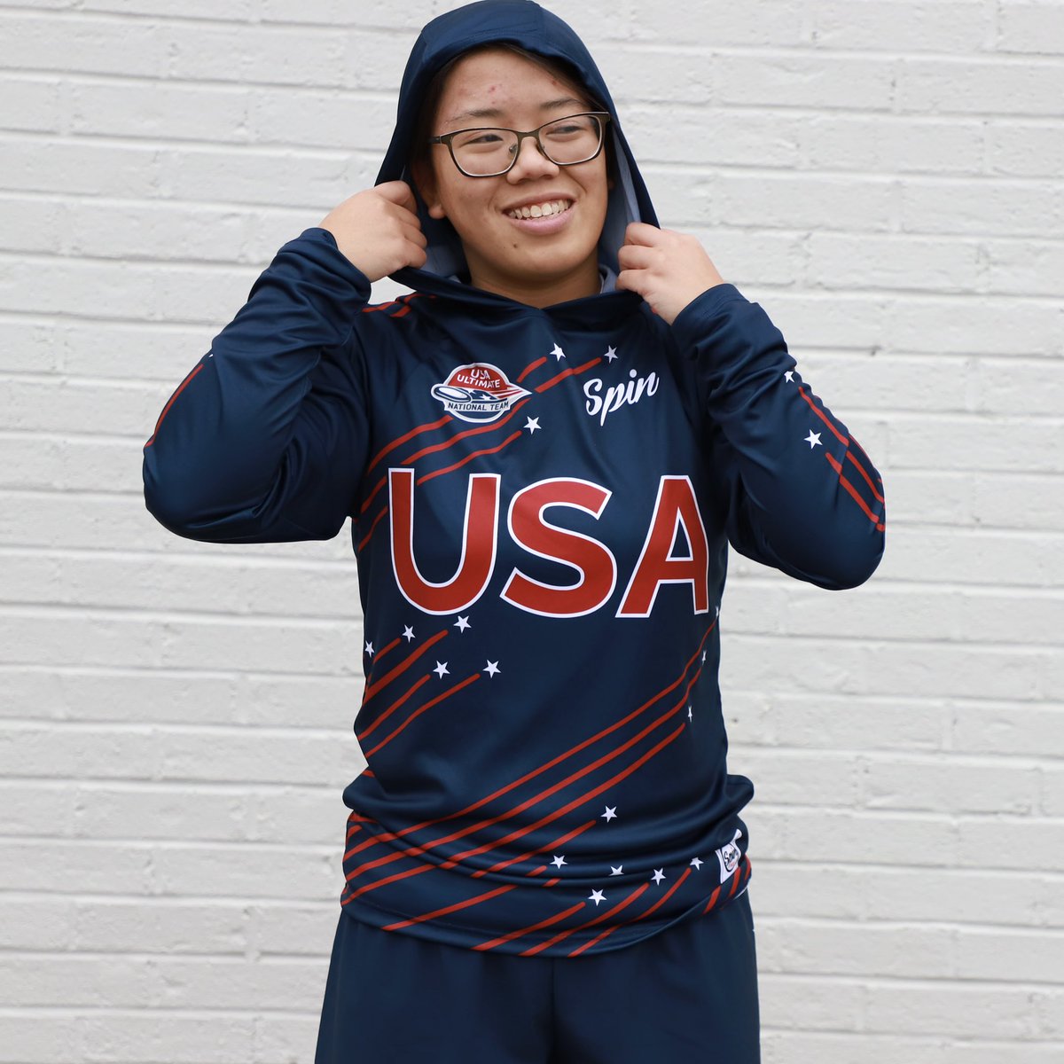 SpinUltimate's tweet photo. Up close and personal with the official gear from our exclusive U.S. National Team collection! Tell us which item is your favorite below 👇🏼 

•
•
@USAUltimate 
#USNationalTeam #TeamUSA #USAUltimate #SpinUltimate #UltimateFrisbee #UltimateFrisbeeUniforms #WorldGames #PullForUS https://t.co/T5xfYaAWeA