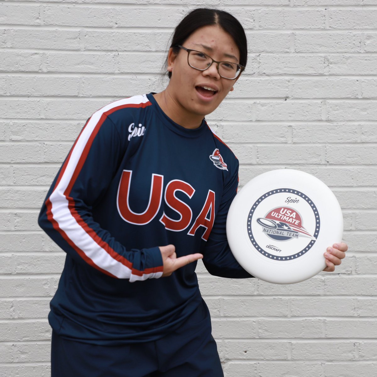 SpinUltimate's tweet photo. Up close and personal with the official gear from our exclusive U.S. National Team collection! Tell us which item is your favorite below 👇🏼 

•
•
@USAUltimate 
#USNationalTeam #TeamUSA #USAUltimate #SpinUltimate #UltimateFrisbee #UltimateFrisbeeUniforms #WorldGames #PullForUS https://t.co/T5xfYaAWeA