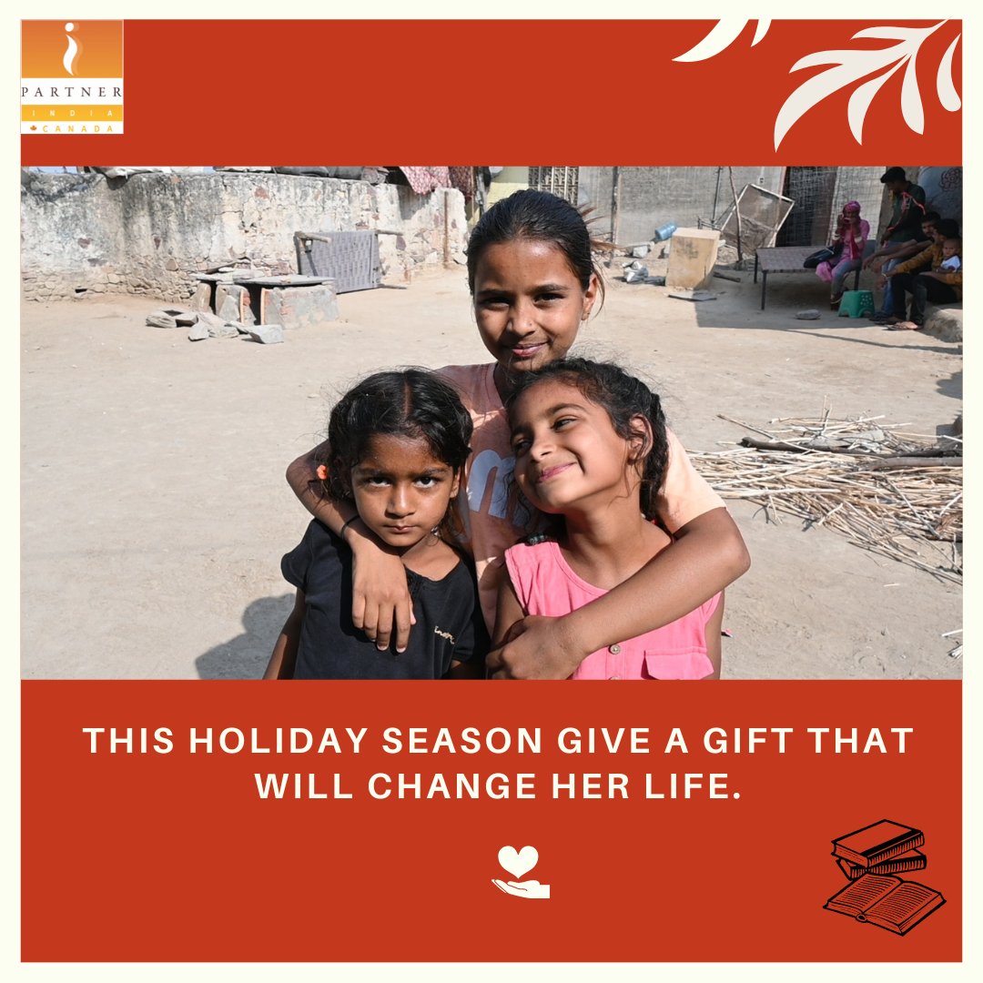 IpartnerindiaC's tweet photo. Give the gift of hope this holiday season. Your small gift has the power to change a girl's life forever by helping her stay in school and creating a brighter future.
https://t.co/iRoi7TxiIs
.
.
.
#holidayseason #donate #donatetoday #ipartnerindiacanada #educationmatters https://t.co/Oz39s4NcDK