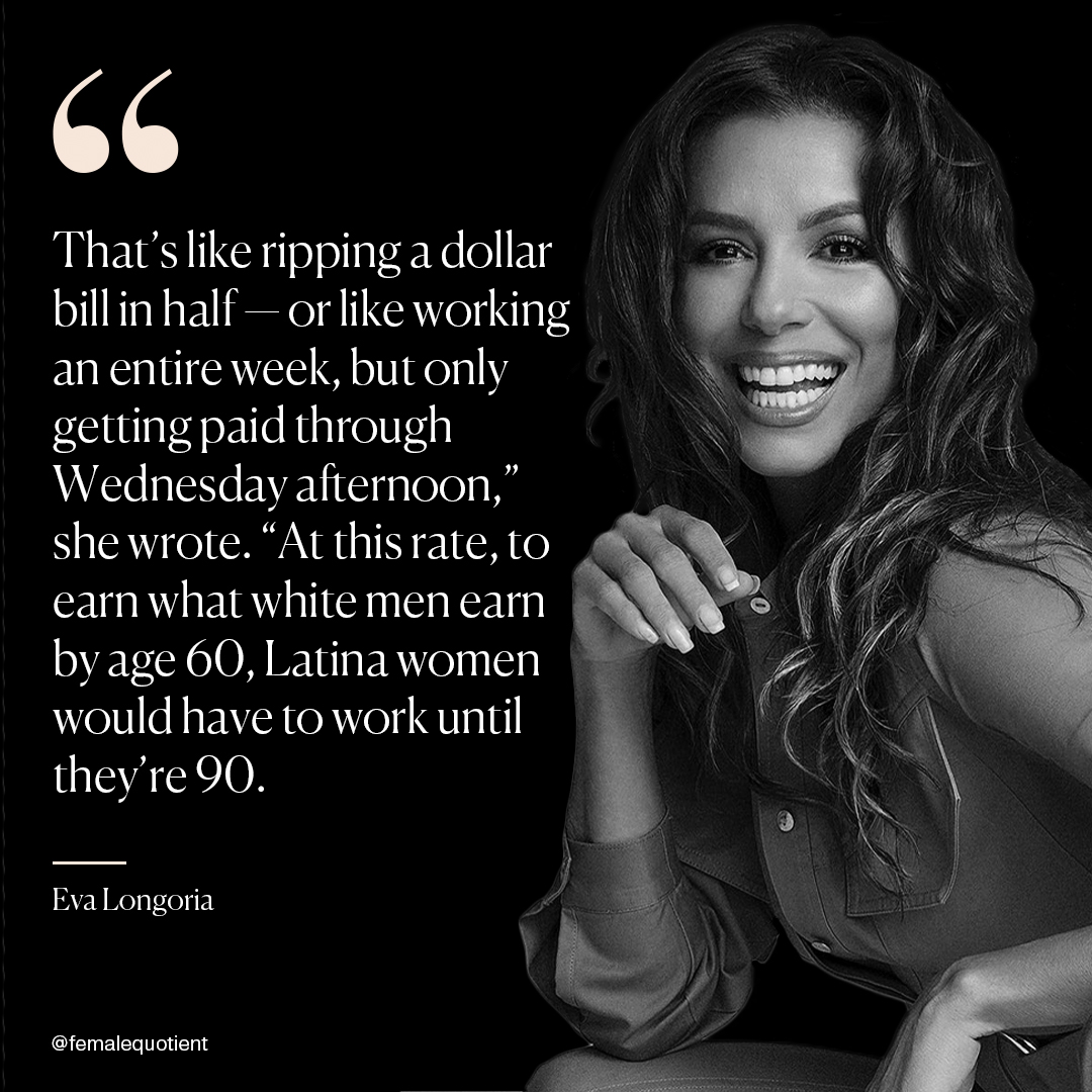 femalequotient's tweet image. 😠 54 cents – what Latina women make for every dollar earned by a white non-Hispanic man
💰$1.2 million – what Latina women lose over the course of a 40-year career due to the wage gap

#LatinaEqualPayDay 

✍️ @MonaChalabi
