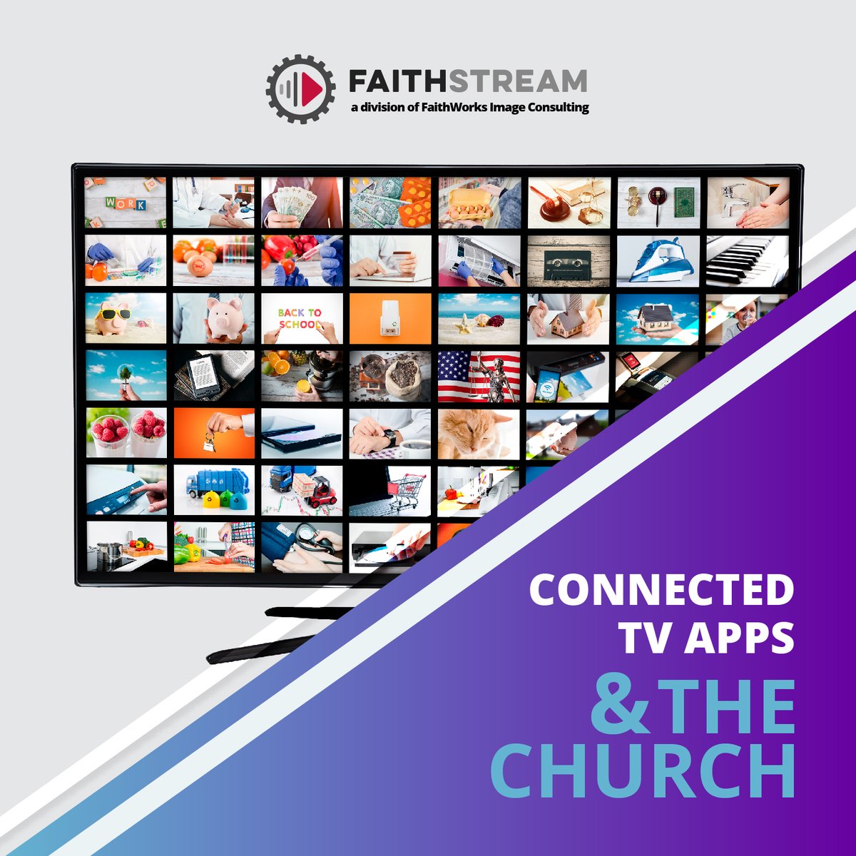 Streaming on demand is the perfect opportunity for churches to reach their communities in their living rooms! With FaithStream, you can have a personalized channel on all popular streaming devices (Roku, Fire TV, Apple TV, etc.).

#faithstream #streaming #connectedtv