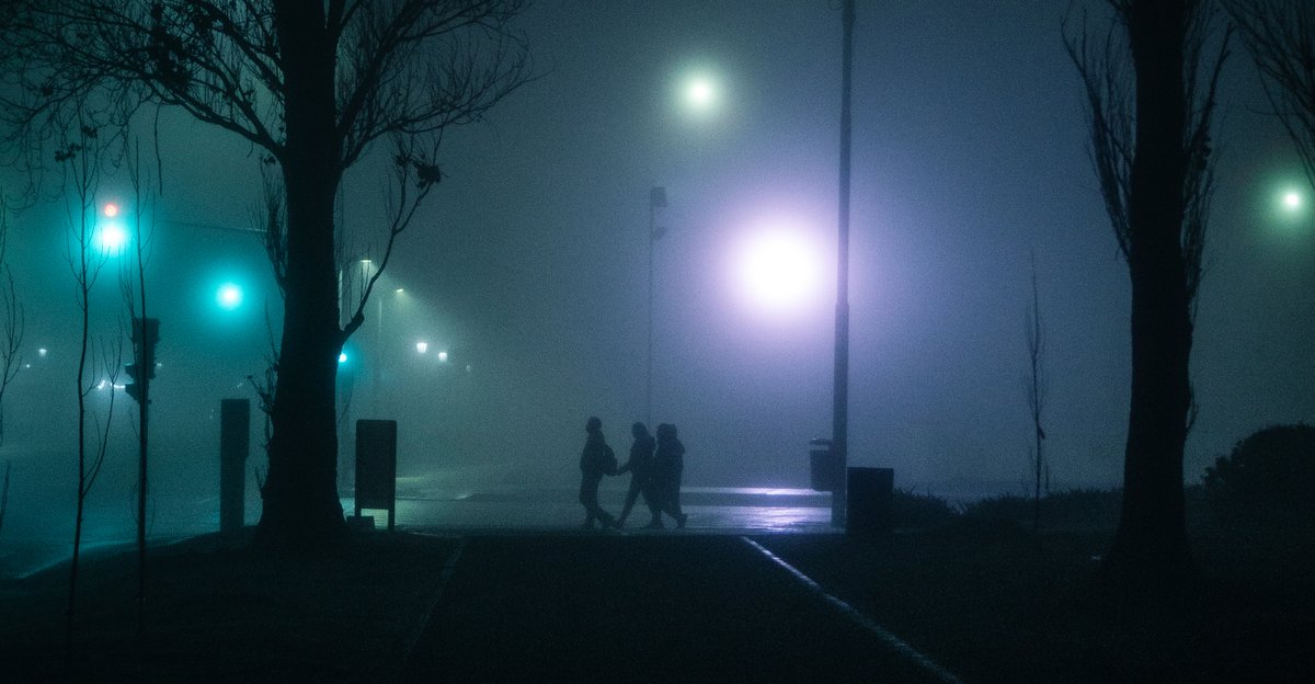 nostIine's tweet photo. Runners under the fog https://t.co/zFcpeCM5pV