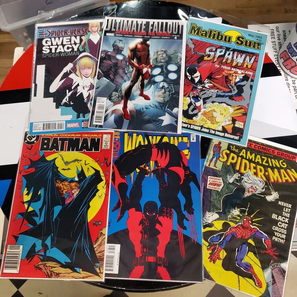 FarpointToys's tweet photo. Just in at our Mays Landing Flagship store...
Farpoint's got more keys than a janitor!
#thisjustin #comics
#keyissues #comicbooks
#comickeys #dccomics #marvelcomics #1stappearance #amazingspiderman #blackcat #deadpool #wolverine #milesmorales #ultimate⦠https://t.co/SdXKIChEkZ https://t.co/wWrUpvommX