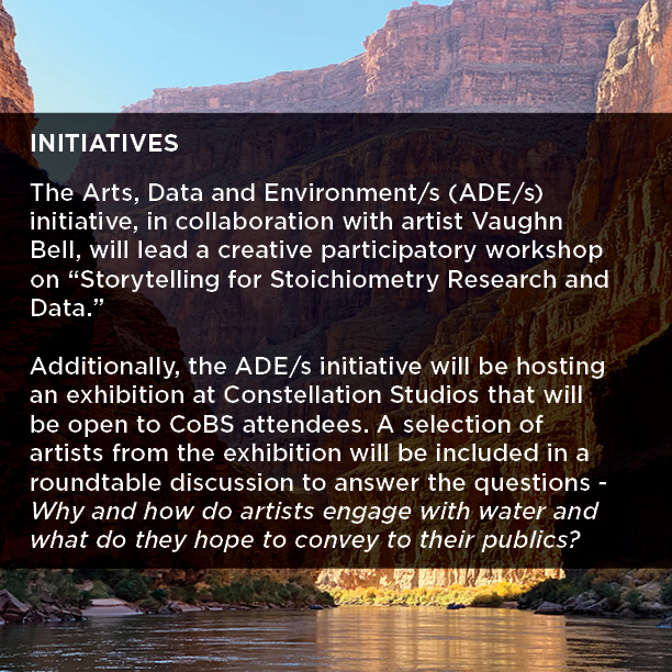 ecostoich's tweet image. Along with our STDA workshop, we'd like to introduce you to our Arts, Data, and Environment/s (ADE/s) Initiative with guest artist Vaughn Bell.

Click the images to learn more and visit go.unl.edu/CoBS2023 for registration!
 
#CornCoBS2023 #STOICH #stoichiometry