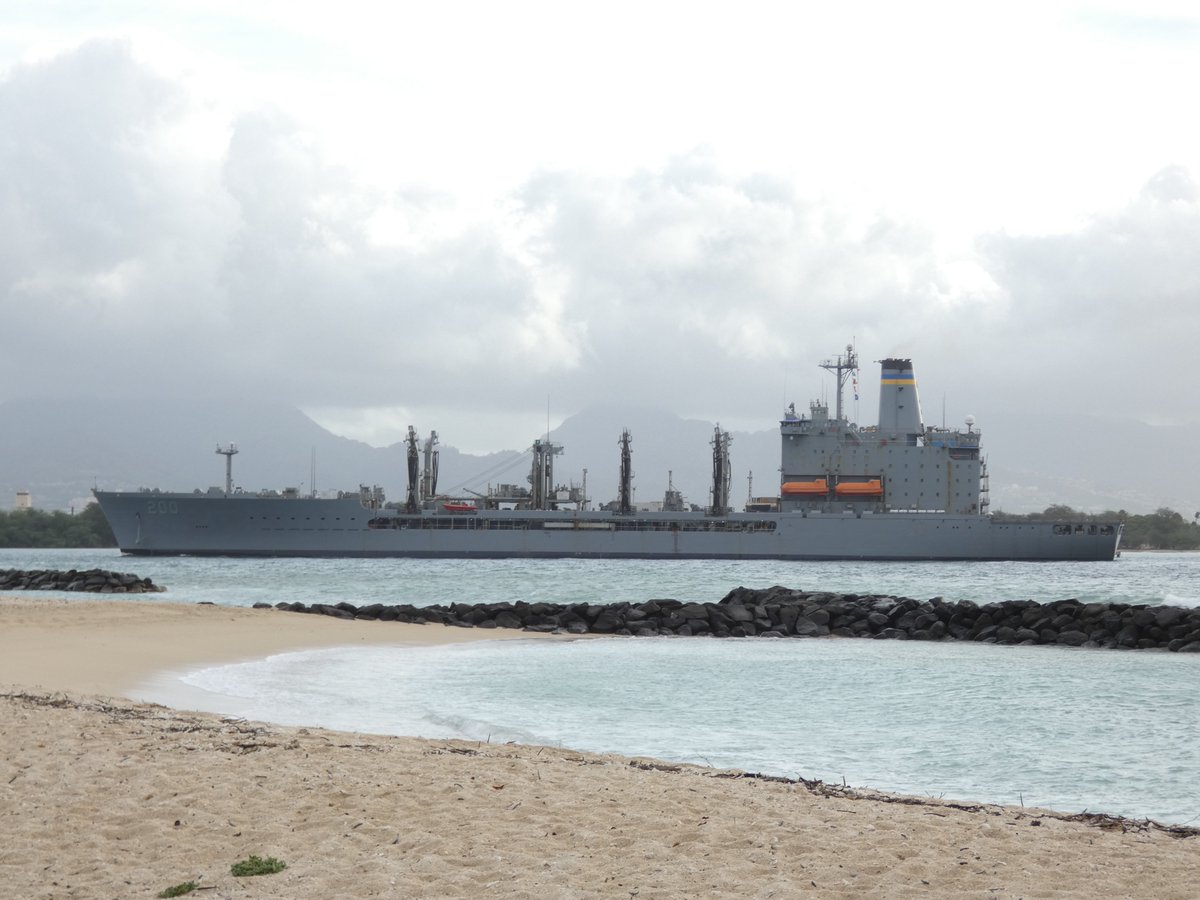 USNS Guadalupe (T-AO-200) Henry J. Kaiser-class replenishment oiler coming into Pearl Harbor - December 8, 2022 #usnsguadalupe #tao200