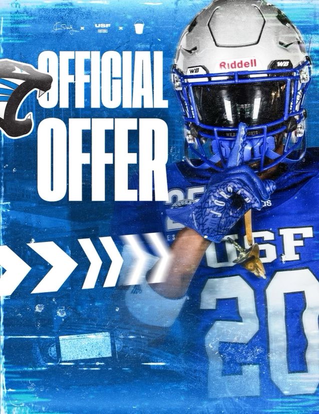 MichaelWill_24's tweet photo. After a great visit  I am blessed to receive an offer from USF thanks @CoachBlackmon50 and the rest of the coaching staff.@CoachMillyRock @usf_fb @BHSdogsfootball @IndianaPreps @IndyWeOutHere https://t.co/0SfvsNIxBh