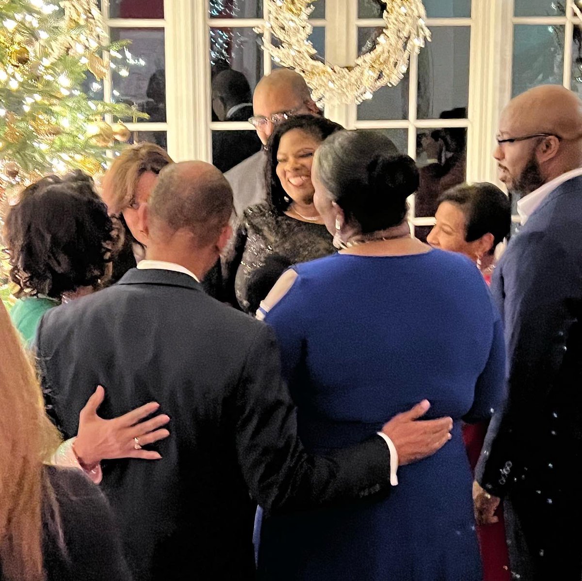 SGRho's tweet photo. International Grand Basileus Rasheeda S. Liberty attended @VP ‘s Holiday Party yesterday evening. 

In attendance was the @nphchq Council of Presidents and other community leaders. https://t.co/JSVMas27UX