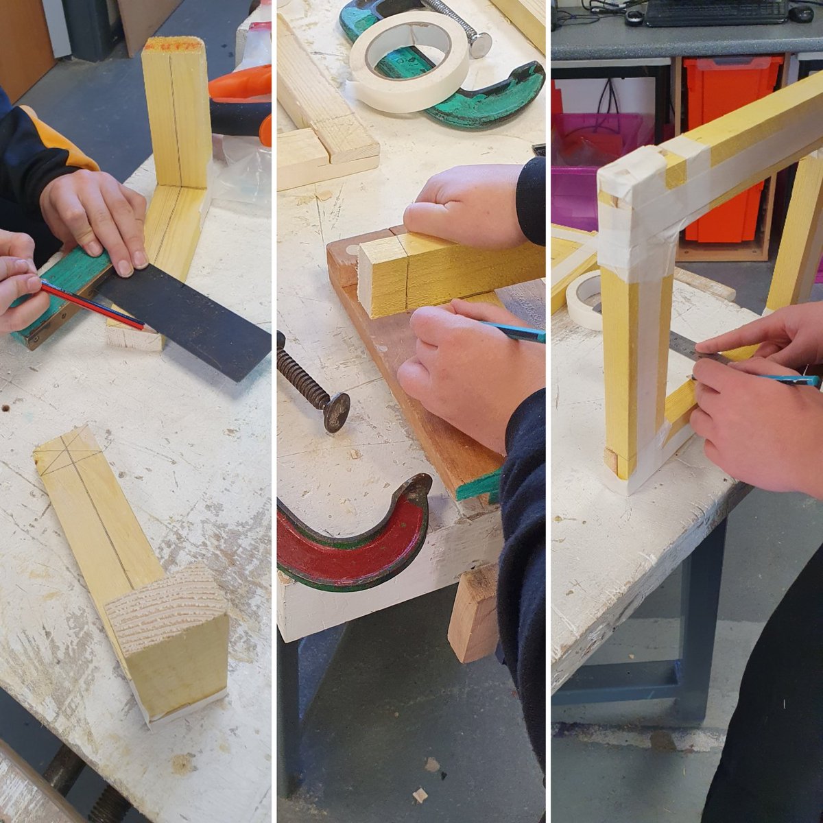 Miss Bourne is certainly testing the year 9s, but the floating tables are starting to come together now! <a href="/MaestegSchool/">Maesteg School</a> #curriculumforwales #Engineer_Students