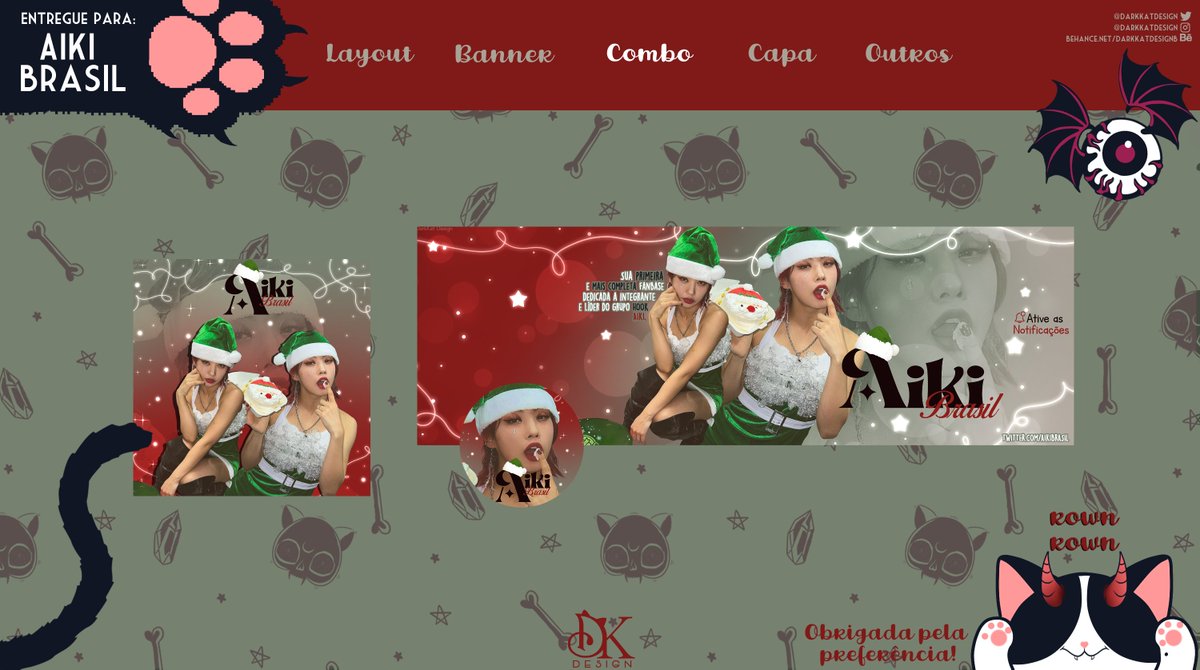 darkkatdesign's tweet photo. ENTREGA DE COMBO
Feito para @AikiBrasil 
Agradeço a Preferência! 😺🐾 https://t.co/OUAtKWvVte