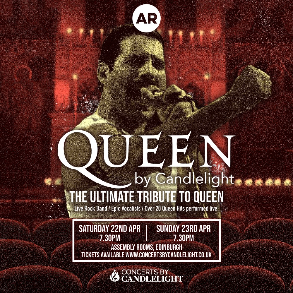 TightropeShows's tweet photo. QUEEN BY CANDLELIGHT returns to THE ASSEMBLY ROOMS, EDINBURGH! 👑🕯️ ON SALE NOW 🚨🚨
https://t.co/20f8l8qyjJ https://t.co/QRXrYWbW4r