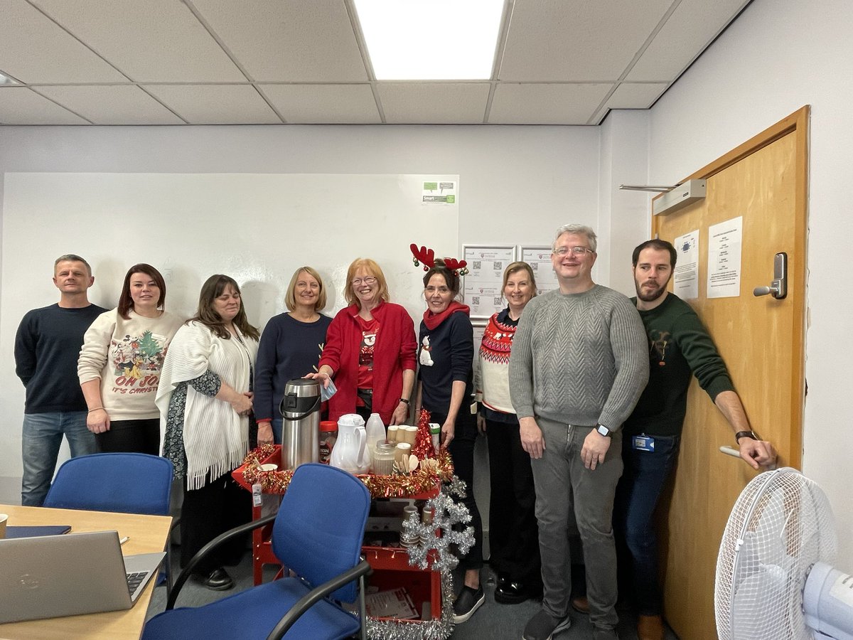 We had a visit from our brilliant brew buddy team today whilst working on all things HR in our Xmas jumpers! #teambrilliantvolunteers!