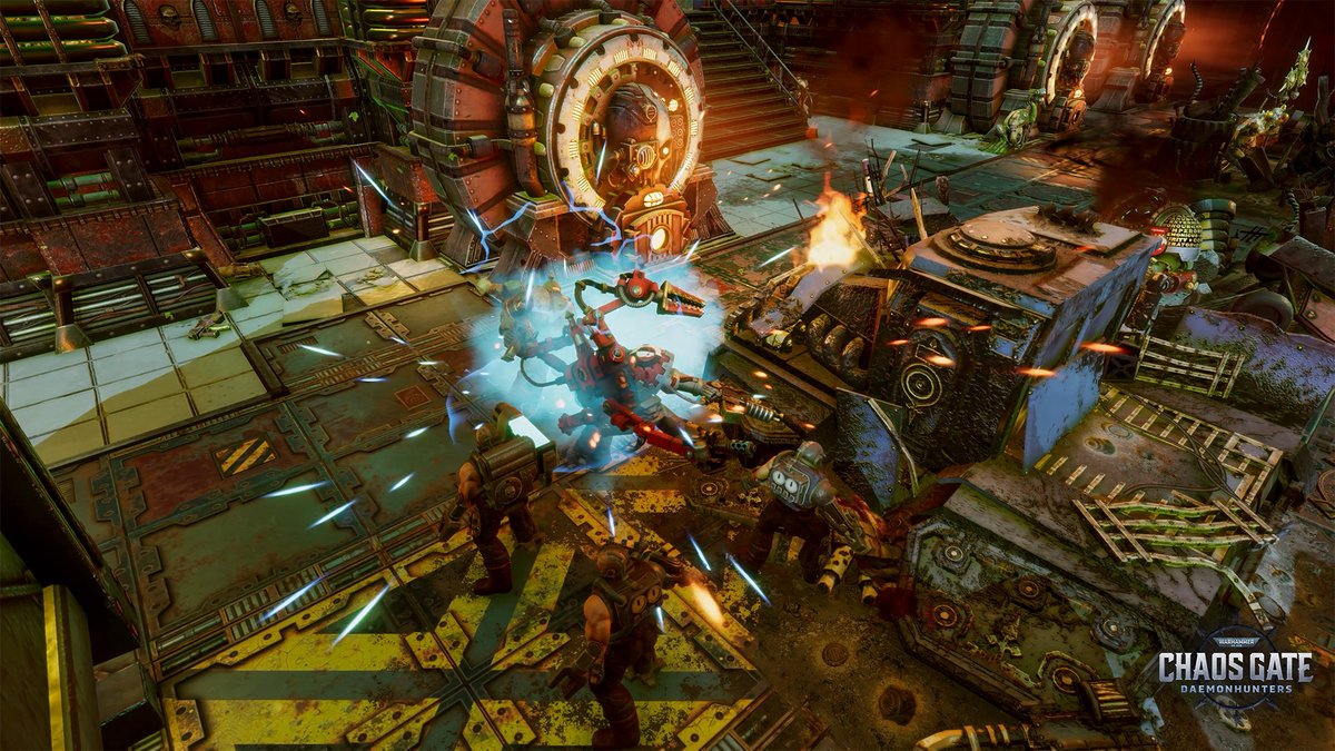 A well prepared Techmarine always has the right Combat Servitor prepared for any situation! 

Support your Grey Knights ranged attacks with a Multi-Melta Combat Servitor or take out multiple heretics in one go with the Plasma Cannon Combat Servitor! 

chaosgate.com/dlc/duty-etern…