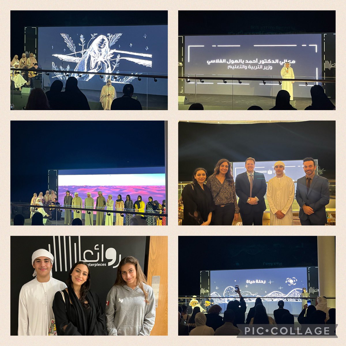 nohabish's tweet photo. Thank you @EducationUAE for a wonderful evening of enriching Emirati culture, showcased through the #Masterpieces event! #UAEHeritage #DesertNights #Beduin #BuildingBridges #Poetry #Music #Cinematography #Joy #Community https://t.co/B1hg26SF1F