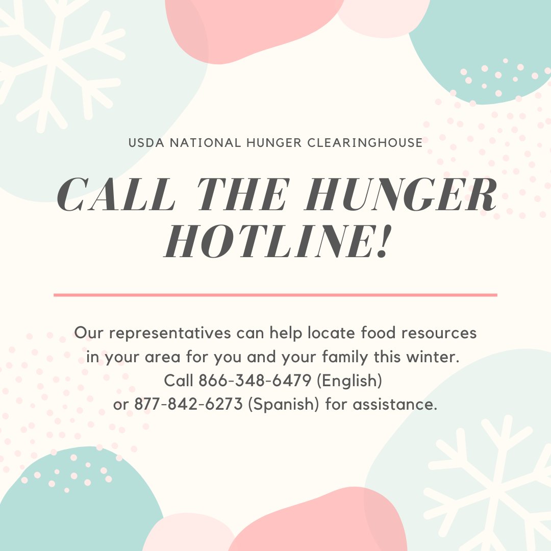 UShungerhotline's tweet image. Are you looking for information about food assistance in your area? Do you need to find nutrition programs in your state? Call the Hunger Hotline! Our representatives can locate information for assistance near you. 
.
.
.
#foodassistance
#nutritionprograms
