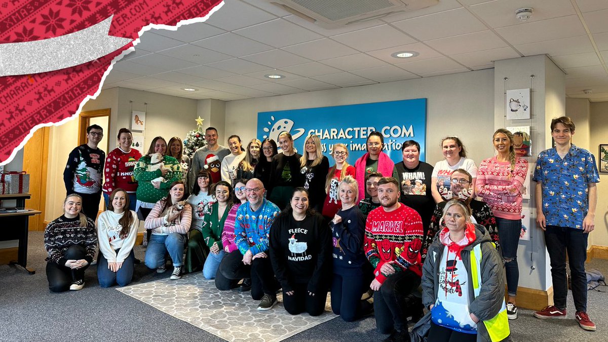 Jingle all the way for #WorldChristmasJumperday 🎅🎄

The team at Character.com HQ couldn't resist getting into the festive spirit today ❄️