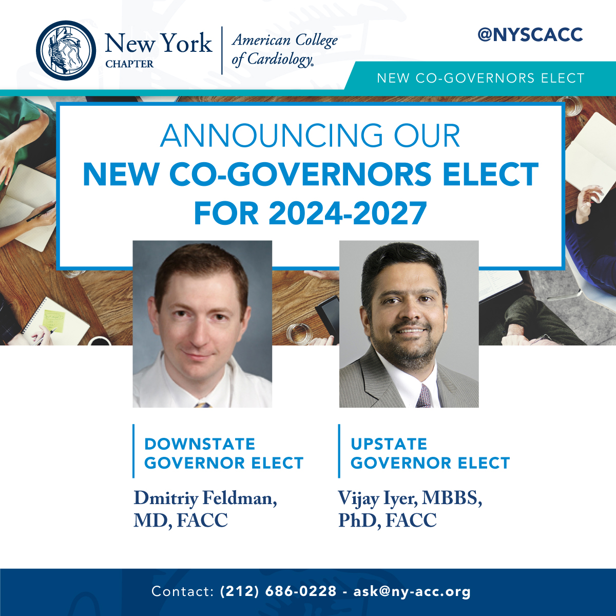 New York Chapter, ACC (@nyscacc) on Twitter photo Excited to be welcoming <a href="/DNFeldmanMD/">Dmitriy N. Feldman, MD</a> and <a href="/bojodaddy/">Vijay Iyer MD PhD FACC FSCAI</a> for the coming 2024-2027 term as co-Governors of <a href="/NYSCACC/">New York Chapter, ACC</a>!
mailchi.mp/ny-acc/newgovs…
#ACCChapters Excited to be welcoming <a href="/DNFeldmanMD/">Dmitriy N. Feldman, MD</a> and <a href="/bojodaddy/">Vijay Iyer MD PhD FACC FSCAI</a> for the coming 2024-2027 term as co-Governors of <a href="/NYSCACC/">New York Chapter, ACC</a>!
mailchi.mp/ny-acc/newgovs…
#ACCChapters