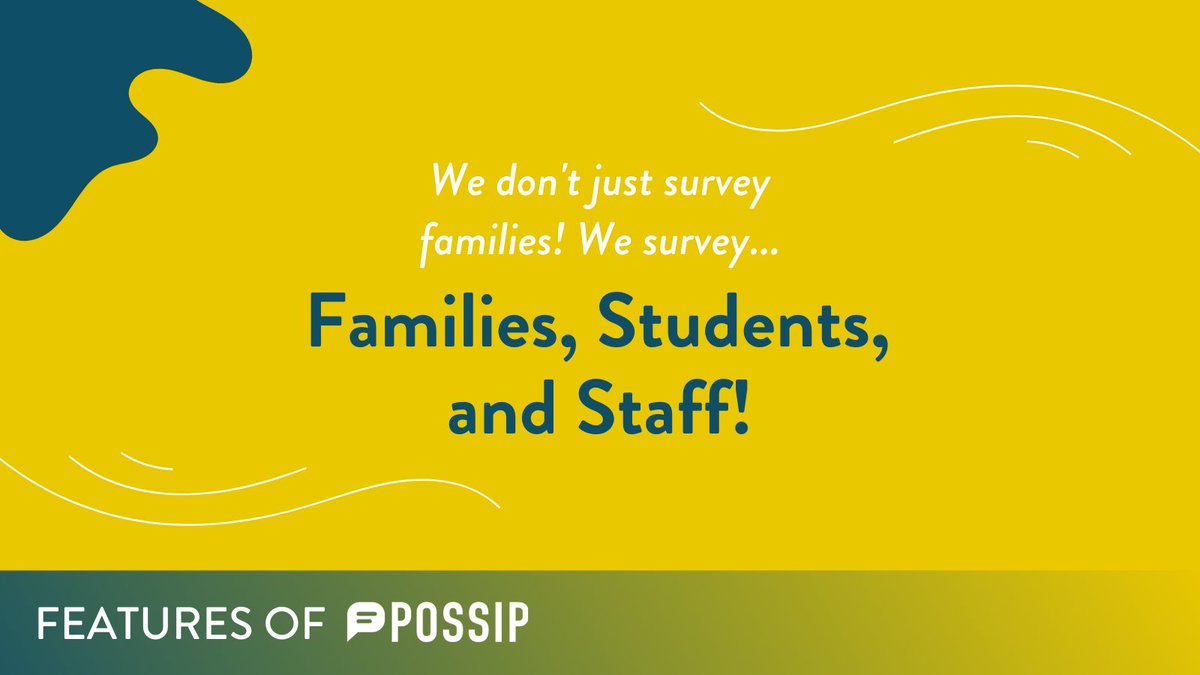 PossipIt's tweet image. Hear from your entire community using Possip - staff, students, and families! 💬

#Possip #PulseChecks #EdTech