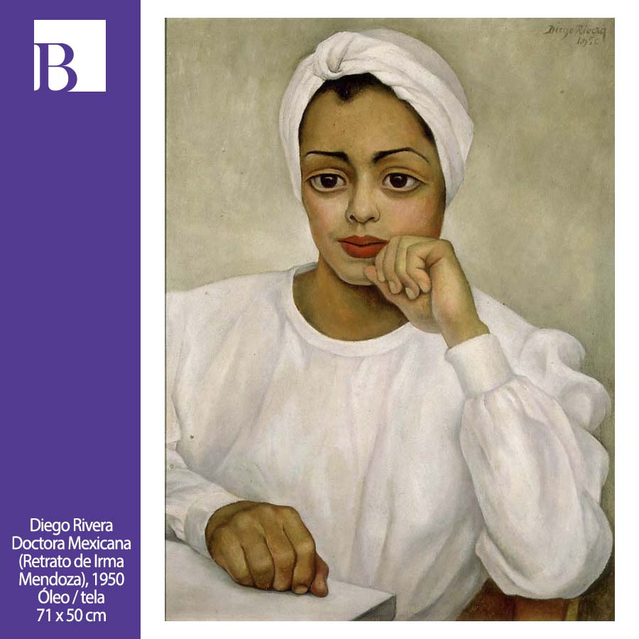 Diego Rivera nació un 8 de diciembre de 1886 en Guanajuato, México. Presentamos hoy este magnífico retrato de Irma Mendoza, recordando así a uno de los más grandes pintores y muralistas mexicanos.

#ColeccionAndresBlaisten #Arte #ArteMexicano #Pintura #DiegoRivera
