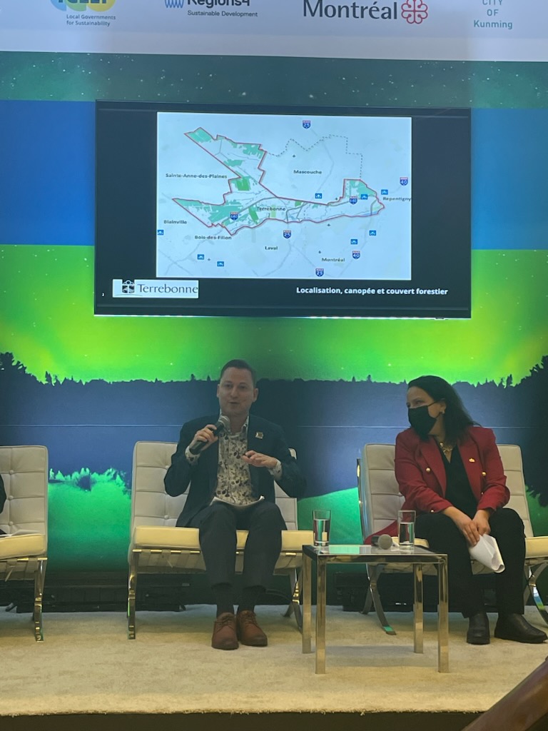 #COP15 | <a href="/MathieuTraversy/">Mathieu Traversy</a> parle de l'importance de la protection des #MilieuxNaturels sur la #CouronneNord et de l'aide de la CMM et du gouvernement du Québec avec le programme de la Trame verte et bleue du Grand Montréal. #polmtl #polmun #TVB_CMM