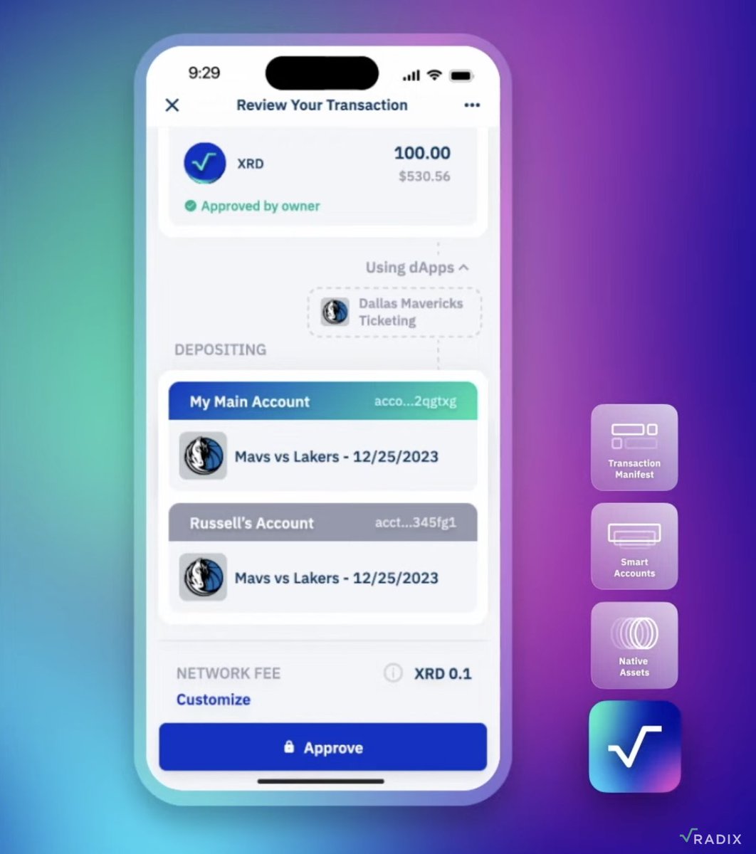 PiersRidyard's tweet photo. Propose transactions to other people using the Transaction Manifest in the Radix Wallet.

Either you and your friend both buy those tickets, or the tickets don't get bought.

#RadFi2022 https://t.co/hErH3nOiw7