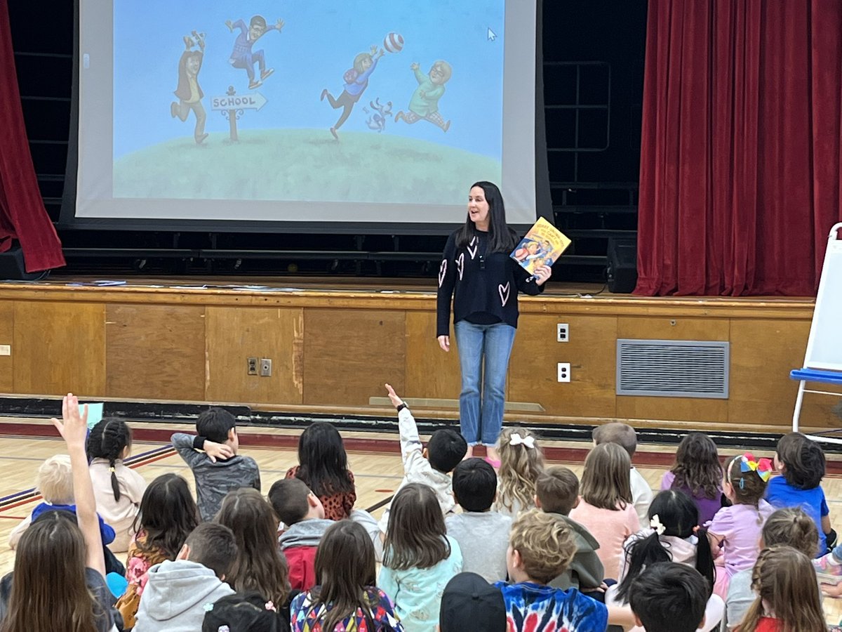 How fortunate we are to welcome special RPS alum, Christina Sharkey Geist to share her special books with K/1 this afternoon. #TeamSomerville