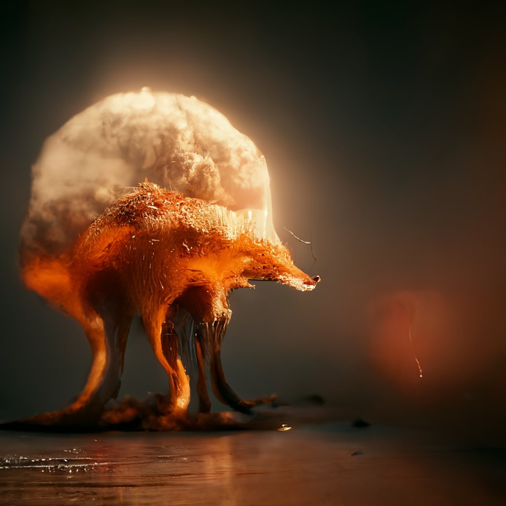 AutoLifehacker's tweet image. Watch out @Firefox

Prompt: &quot;A fox-shaped nuclear explosion&quot; #Foxplosion #MidJourney #AI #AIArt #GenerativeArt