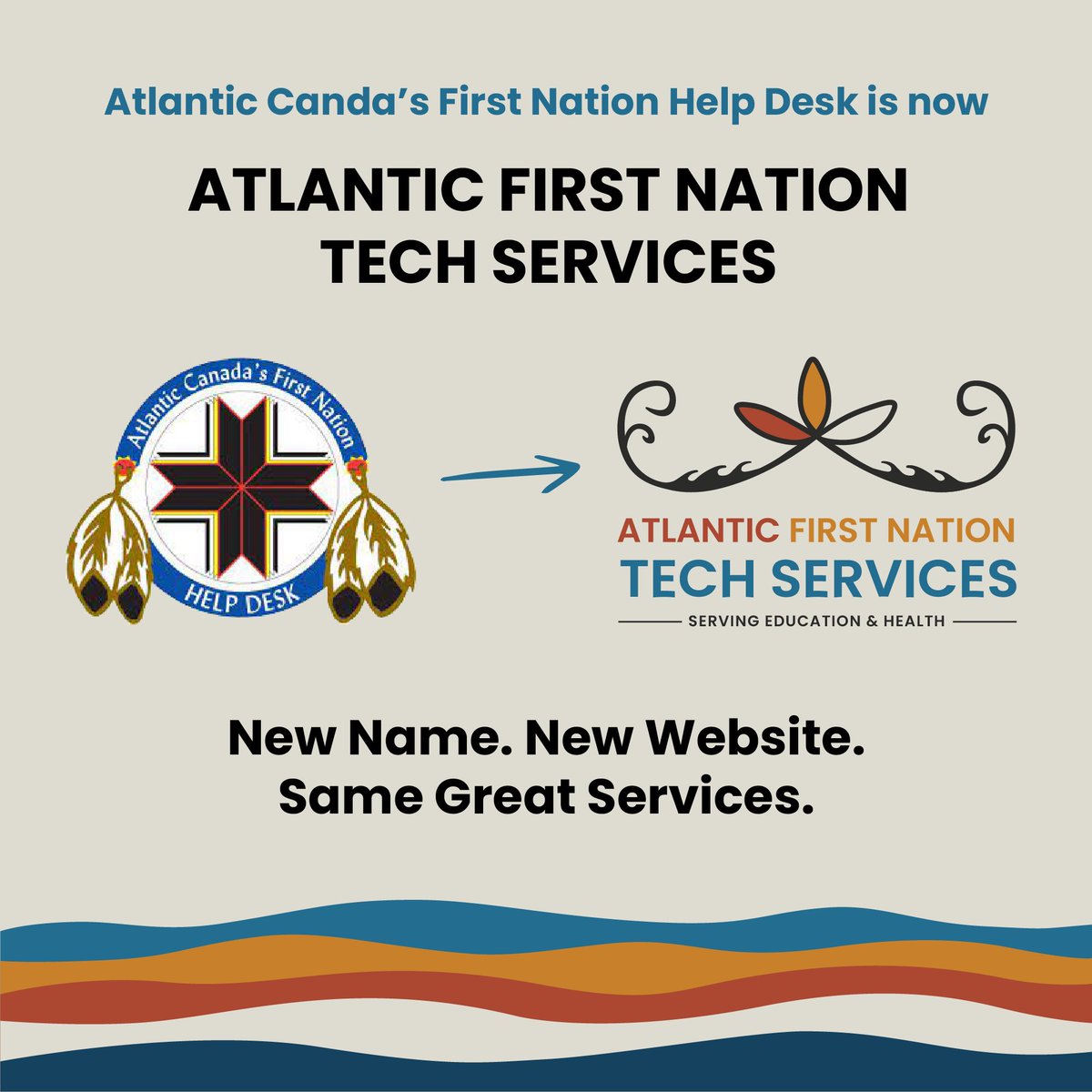 Check out the Atlantic Canada’s First Nation Help Desk rebrand! For more information go to: afnts.ca/rebranding-ann…