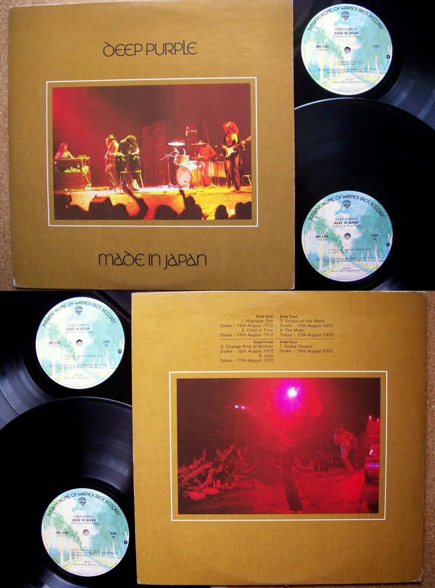 #8dicembre 1972:
50 anni fa uscì
'Made in Japan' storico doppio album live dei #DeepPurple.
Il bassista Roger Glover lo definì «Il disco più onesto della storia del #rock», perché senza trucchi, sovraincisioni e manomissioni in studio.

'Child in Time'
▶️ youtu.be/2tsUn2UreZc