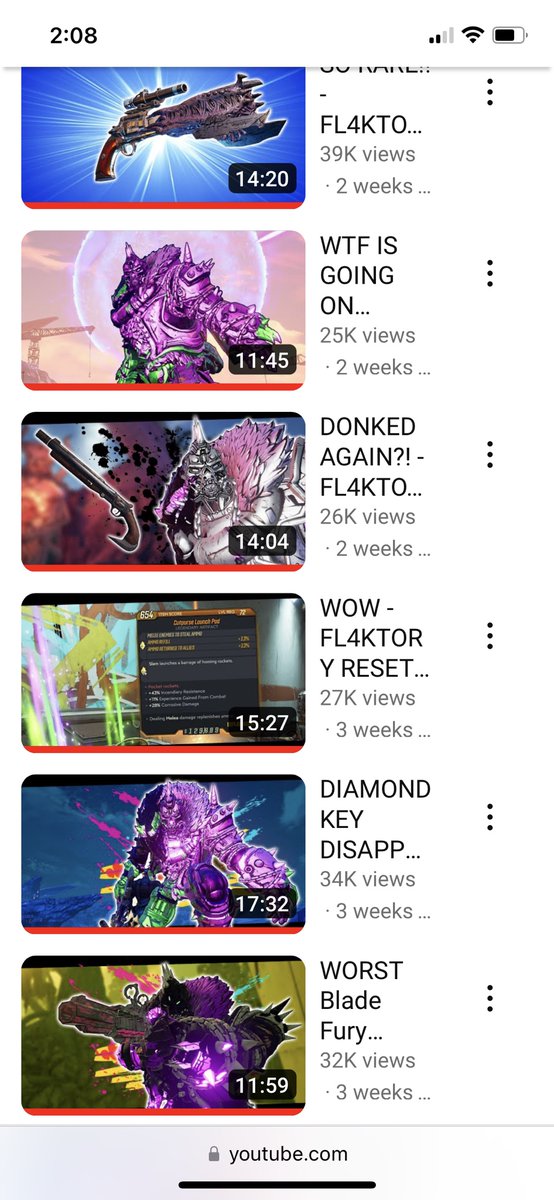 efften's tweet photo. @Ki11ersix I personally prefer info on the thumbnail because some navigation options butcher the description. See attached image of how FLAKTORY REST looks when I’m in your Videos tab (sorted by recent). That said, I think the clean thumbnails are gorgeous. :/ https://t.co/ycMdWtRdBw