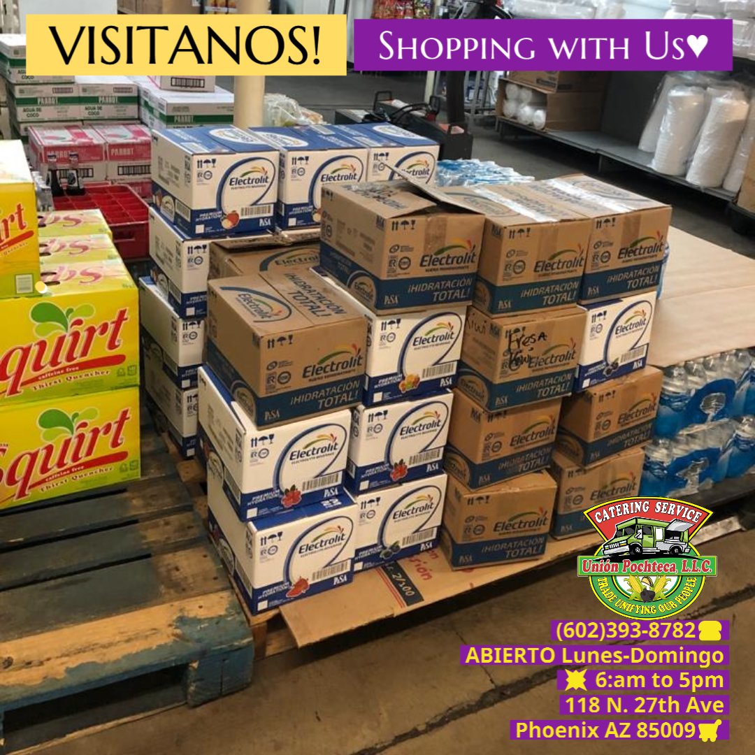 UnionPochteca's tweet photo. *ELECTROLIT- Caja de 12 botellas, Combina Sabores
(602)393-8782☎️
ABIERTO 7 dias💥 6:am to 5pm
118 N. 27th Ave Phoenix AZ 85009🛒
#UnionPochteca #Electrolit https://t.co/GI9zDj1IES