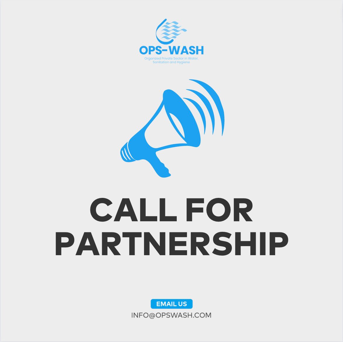 Organized Private Sector in Water, Sanitation and Hygiene (OPSWASH) invites interested parties to #partner with us to achieve the 2030 Sustainable Development Goal of achieving universal access to safe drinking water. 🤝🏽 

For more contact us at info@opswash.com

#SDGs