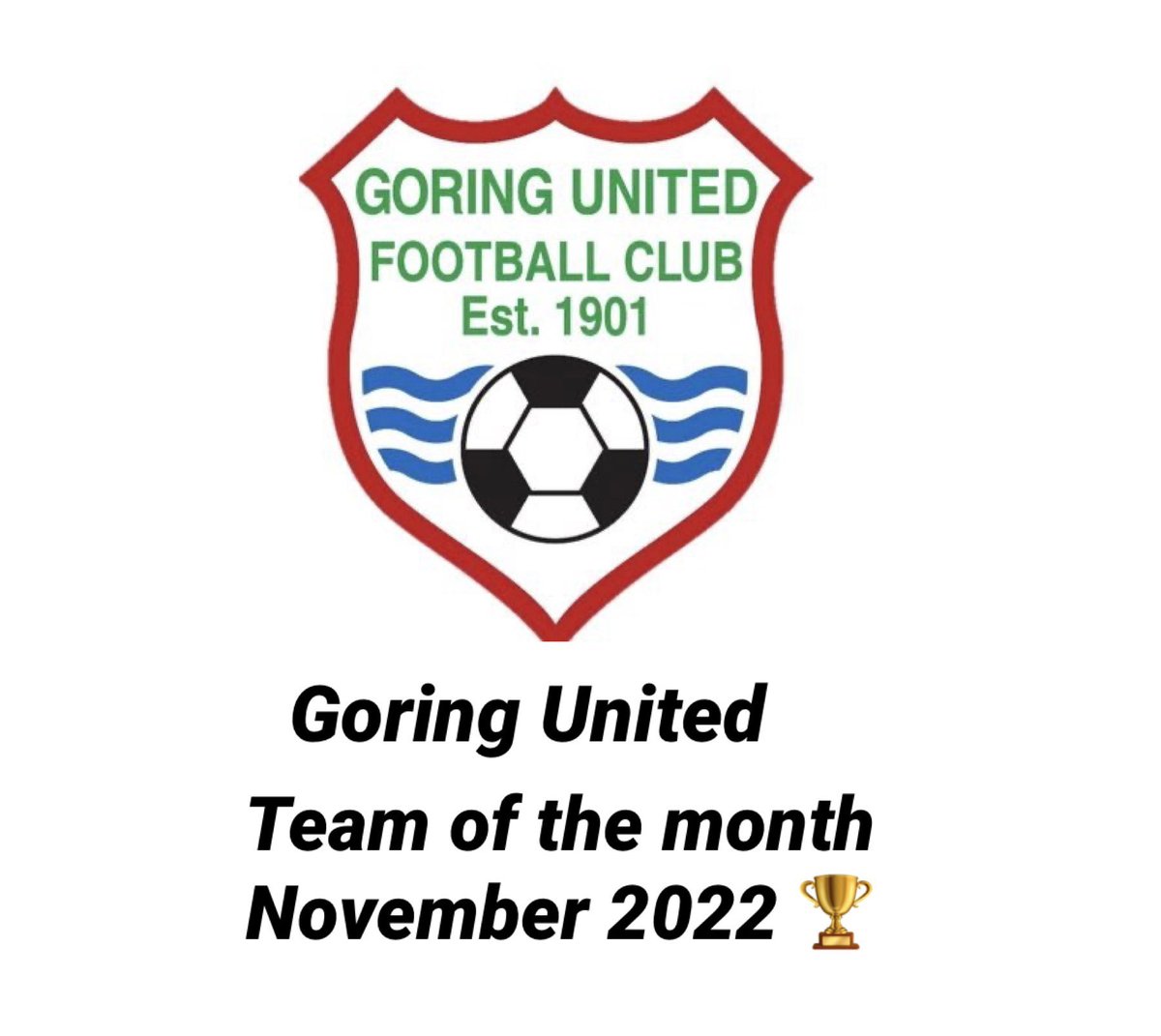 We are pleased to announce our team of the month is <a href="/goringunited/">Goring United FC</a> 👏🏼👏🏼

Goring saw a change of fortunes in November winning all four fixtures, including a 1-0 victory over current league leaders Winkfield and progressed in the county cup after beating Hellenic side Woodstock 3-1.