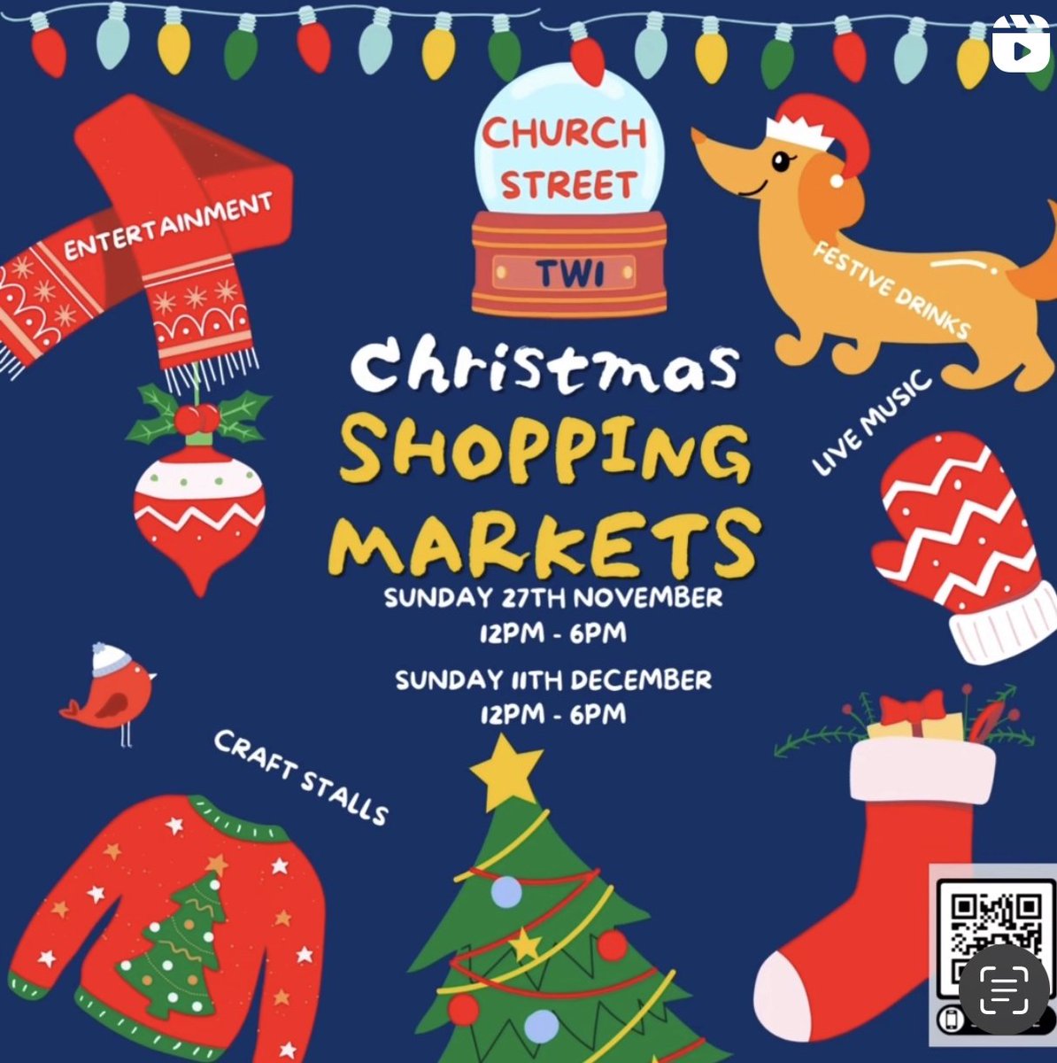Join us this Sunday for <a href="/ChurchStTwicker/">Church St Twickenham</a> Xmas Market - stalls, music, drinks, food and much more! <a href="/rnli_teddington/">Teddington Lifeboat</a> #RNLI #ChristmasMarket #Twickenham
