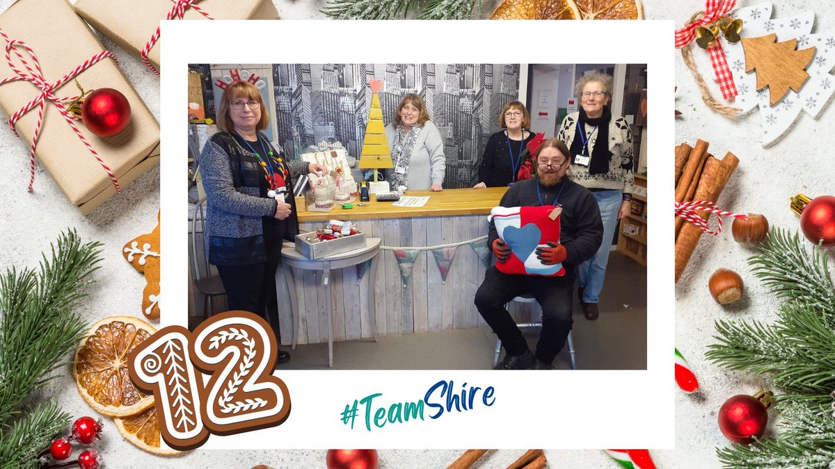 Day 12 of the #TeamShire #adventcalendar and we have the team from Kraftwork Day Opportunities in #Aboyne 
@NHSGrampian