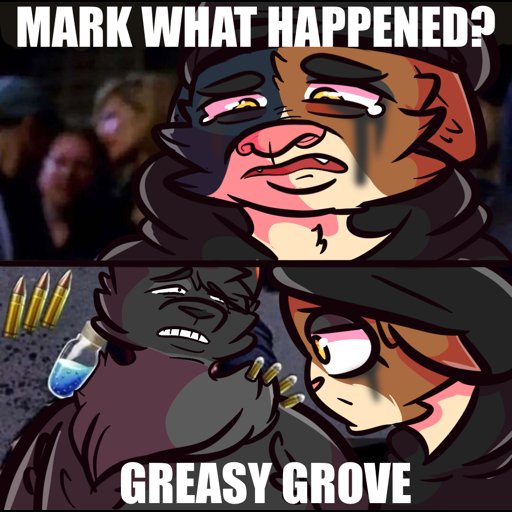 That damn Grove, always being greasy n shizz. Oh well, atleast I got a cat girl to get me back on my feet

Art by @PjthekatartsM