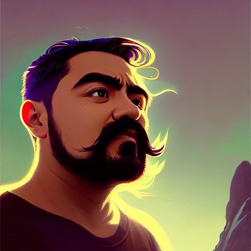 NachoRexSilva's tweet photo. Autorretrato con Inteligencia Artificial @vanahq_ 
•
•
•
#ai #ia #ArtificialIntelligence #InteligenciaArtificial #aiart #AIArtwork #selfportrait #AIportraits #digitalart #digitalpaint #art https://t.co/L0WHbcGaGO