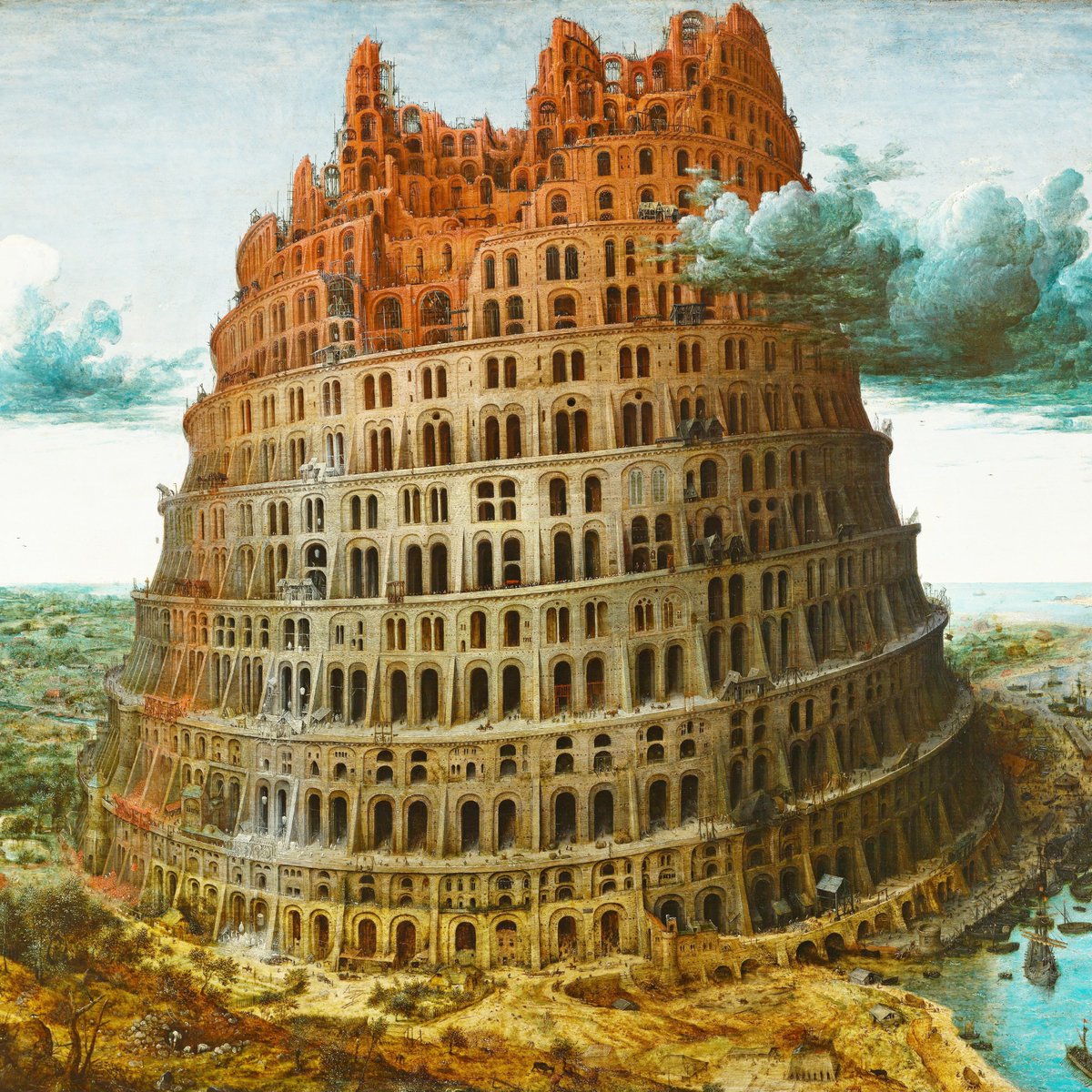 The reaper's song is neither sung nor played.

✨ "Sky Scar" is a digital collage by the Clayshaper. Based on "The Tower of Babel" by Pieter Bruegel the Elder circa 1563-1565.

👉 Swipe to see details and source.

📜 #clayshaper #towerofbabel #pieterbruegel #pieterbruegeltheelder