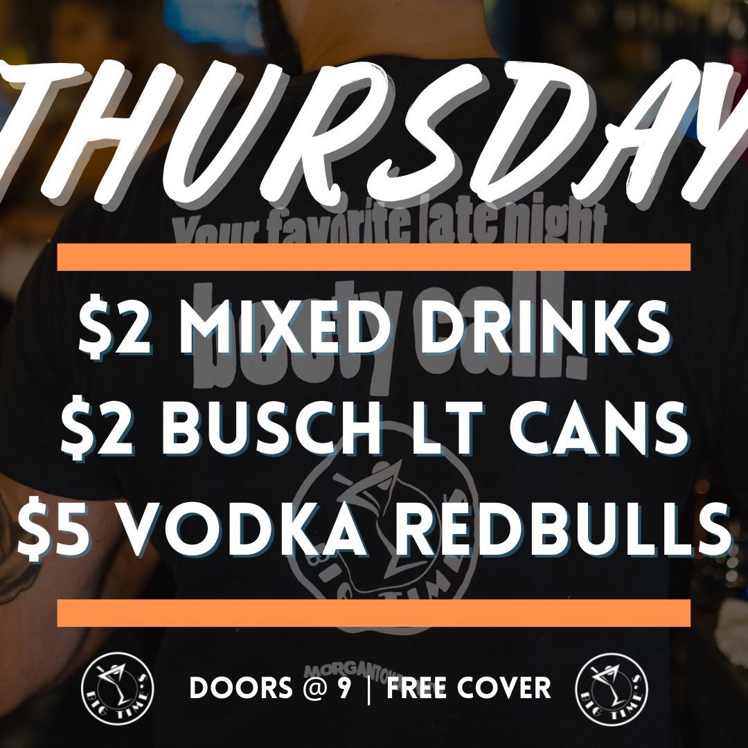 Happy LAST DAY OF CLASSES! Come celebrate your freedom with us starting at 9 PM