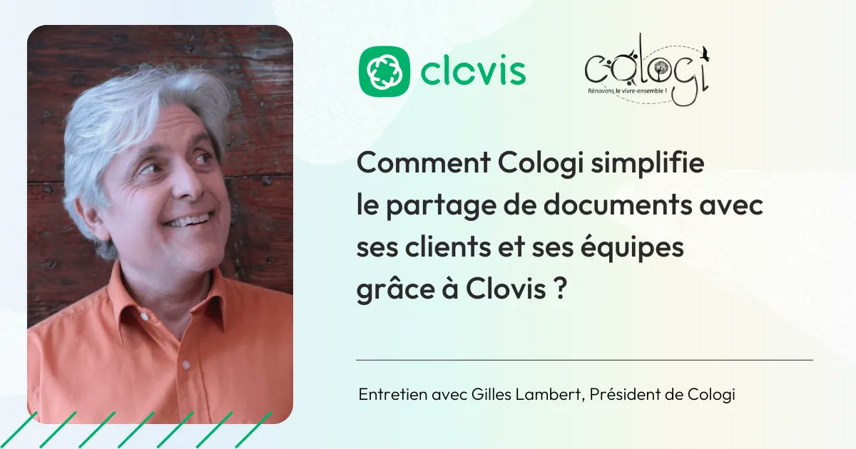 Clovis_app's tweet photo. 🤩 Un grand merci Gilles Lambert pour votre témoignage et pour votre confiance depuis plusieurs années ! 
👉 Pour découvrir comment Cologi simplifie le partage de documents avec ses clients et ses équipes grâce à Clovis, rdv sur ce lien 👇
https://t.co/FejOSrj6wu 
#habitat #btp https://t.co/rUwvXrLAZF