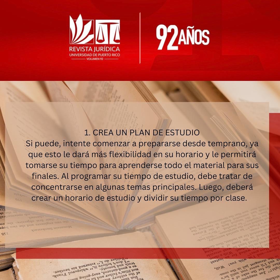 revjurupr's tweet photo. ¡La Revista Jurídica de la Universidad de Puerto Rico les desea éxito a todos los estudiantes en sus finales!
#Volumen92 #RevJurUPR #92Años https://t.co/ZnUqdoNyQE