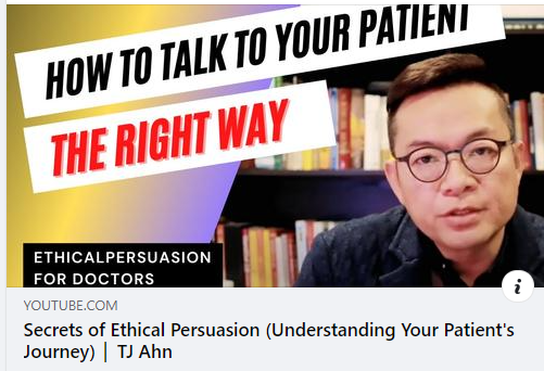 Rasel01611's tweet photo. Secrets of Ethical Persuasion (Understanding Your Patient's Journey) │ TJ Ahn
Video Link: https://t.co/YaAPsRS5MR
#tjahn_drtjahn_dr tj_ahn
#business_doctor
#private_practice
#doctor
#secrets_of_ethical_persuasion
#Private_Practice_by_Dr._TJ Ahn
#minimally_invasive_foot_surgery https://t.co/Ug7SiCbEod
