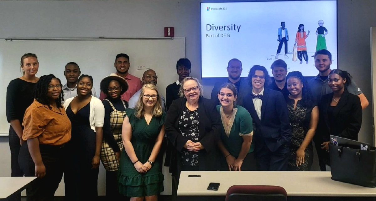 This semester our Human Resource Management class analyzed the DEIB policy for the university and made recommendations to Ms.Lisa Harris and Dr. Snowden.  We are so proud of their efforts!