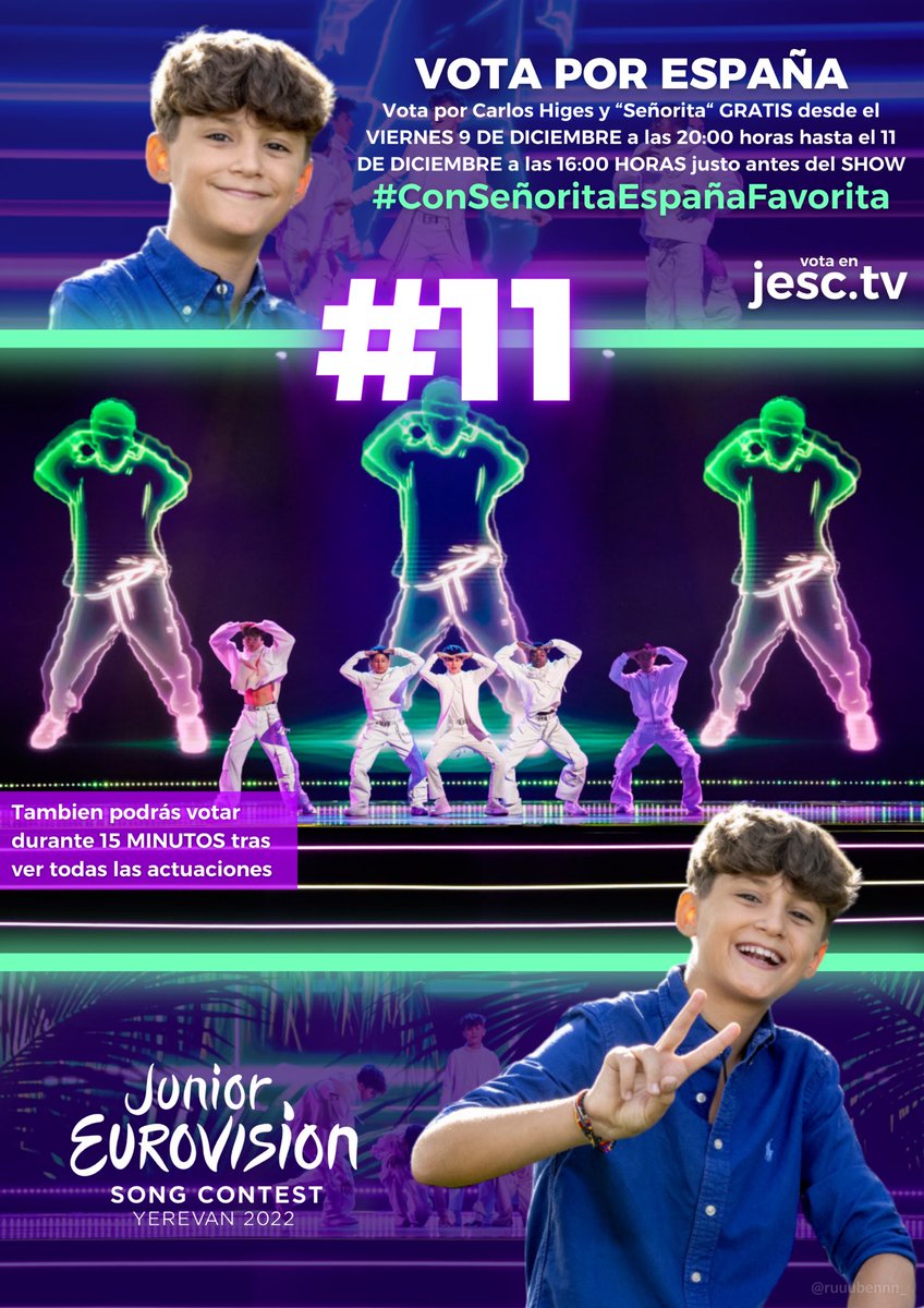 ES EL MOMENTO!
Movámonos con Señorita y Carlos Higes! 🕺🏼
COMPARTE ESTE PÓSTER con tus AMIGOS o FAMILIARES y consigamos llevar a España hasta lo más alto 🇪🇸⬆️
#ConSeñoritaEspañaFavorita <a href="/eurovision_tve/">Eurovisión España - RTVE 🇪🇸</a> <a href="/MariaEizaguirre/">MEC</a> <a href="/evamora_tve/">Eva Mora</a> <a href="/carlos_higes/">Carlos_Higes_oficial</a> <a href="/Josepablo_ls/">José Pablo López</a> <a href="/FMacias_/">Fernando Macías</a> <a href="/dbescot/">Daniel Borrego Escot 🐏</a>