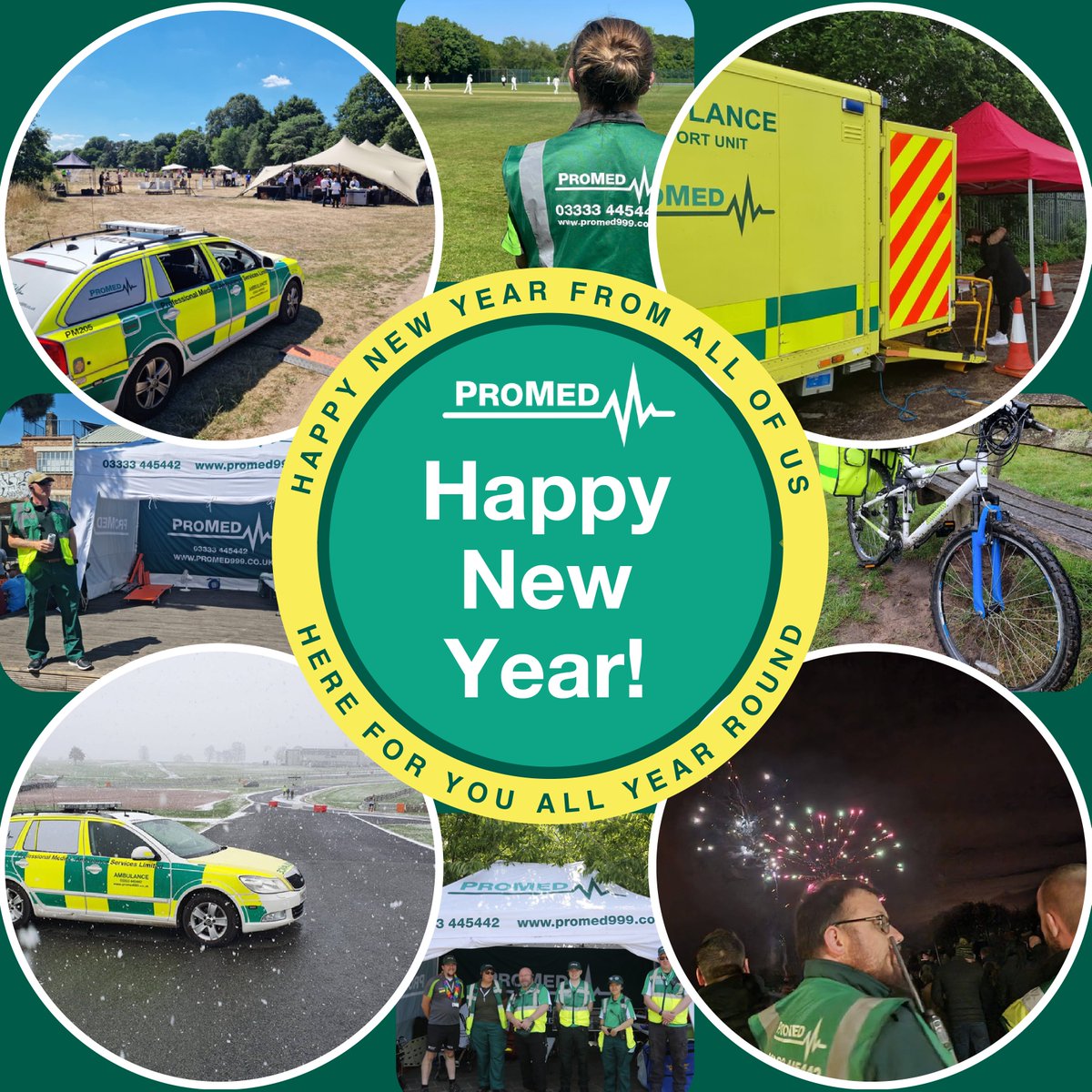 Here's to 2023! 🎉 Here for you whatever the reason, whatever the season.

#newyear #happynewyear #happynewyear2023 #mediclife #doingitright #medicprofs #unitmedic #ukmedic #team #ambulanceservice #rapidresponse #ukmedicalcover #medicalcover #privatemedicuk